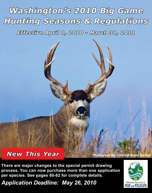 Washington's 2010 Big Game Hunting Seasons & Regulations