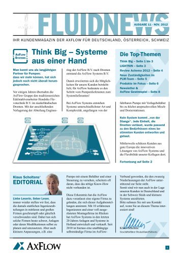 Think Big – Systeme aus einer Hand - AxFlow