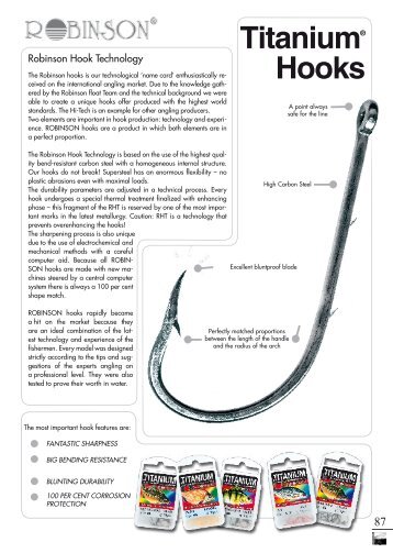 Titanium® Hooks - fishing masters