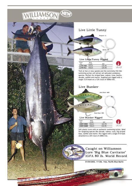 Williamson Soft Sailfish Catcher Saltwater Billfish Light Trolling Lure