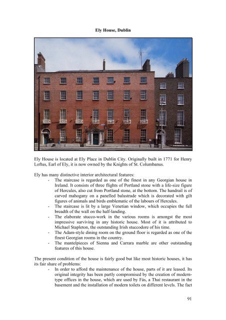 A Future for Irish Historic Houses - Irish Heritage Trust