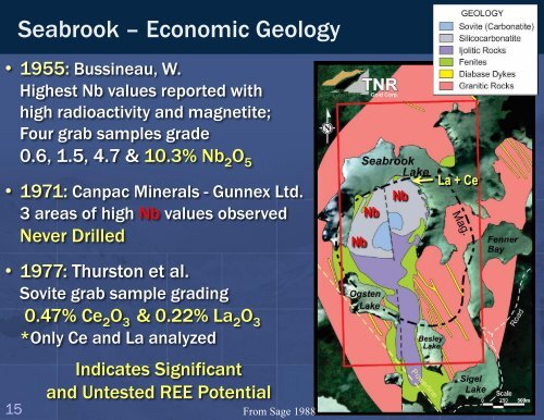 Rare Earth Element Projects Seabrook and Big Beaver House