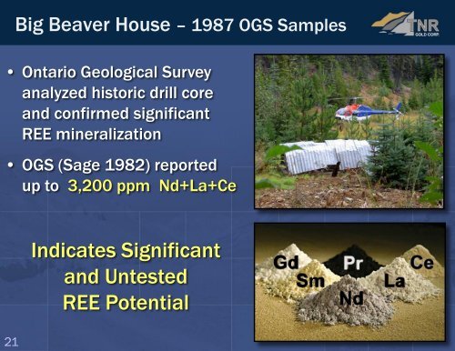 Rare Earth Element Projects Seabrook and Big Beaver House