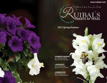 2012 Spring/Summer - Ruibal's Plants of Texas