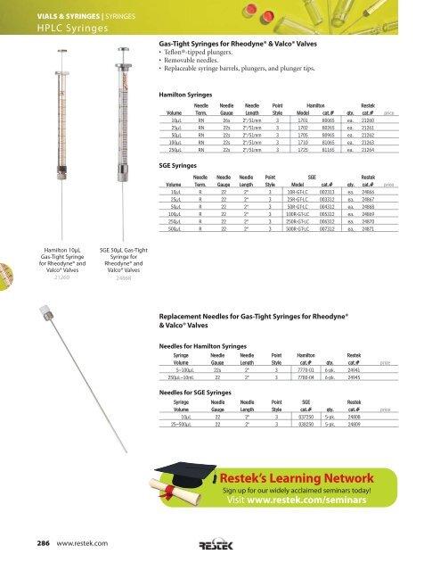 Vials & Syringes - Teknolab AS