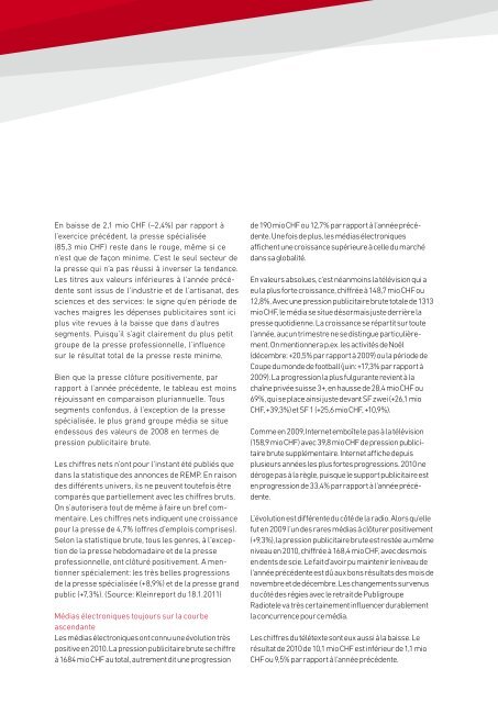 rapport de gestion 2010 [PDF] - Publisuisse SA