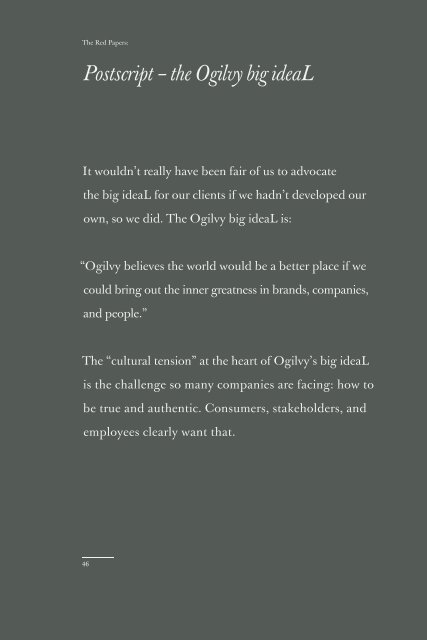 The Red Papers: What's The big ideaLTM? Colin ... - Ogilvy & Mather