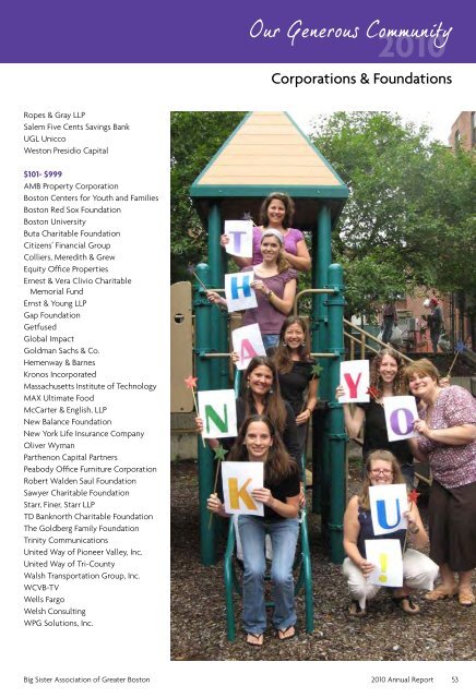 Big Sister 2011 Annual Report - Big Sister Association of Greater ...