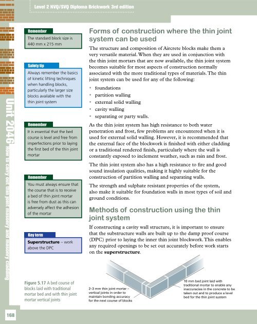 Unit 2046 - Brickwork Level 2 CAA Diploma ... - Pearson Schools