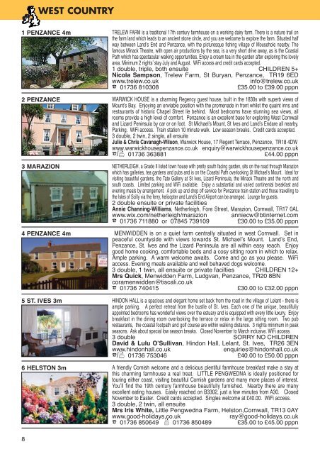 West Country.pdf - Bed &amp; Breakfast Nationwide