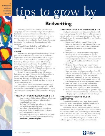 Bedwetting - Akron Children's Hospital