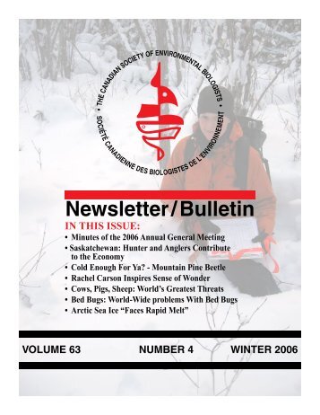 Volume 63-4 - Canadian Society of Environmental Biologists