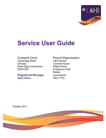 Download Cranwell Court Service User Guide - L&H Homes