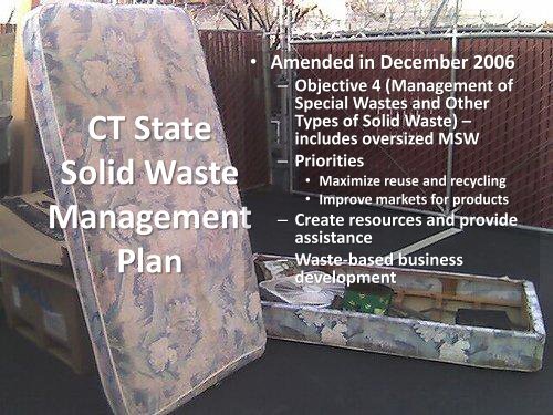 Putting Bulky Waste to Rest - Mattress Recycling Efforts in CT - CT.gov