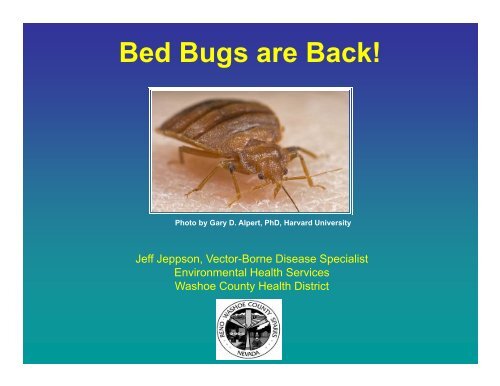 Bed Bugs are Back! - University of Nevada Cooperative Extension