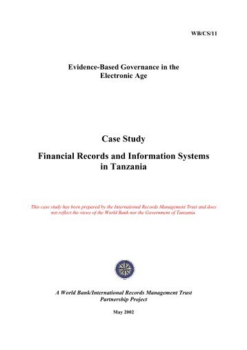 Case Study Financial Records and Information Systems in Tanzania