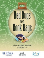 Bed Bugs And Book Bags - University of Florida Entomology and ...