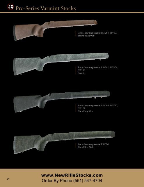 H-S PRECISION, INC. - Stocky's New Rifle Stocks