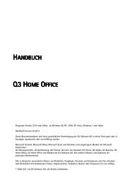Handbuch Q3 Home Office (PDF) - Q3 Software