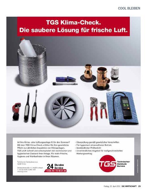 Die Wirtschaft Nr. 16 vom 22. April 2011