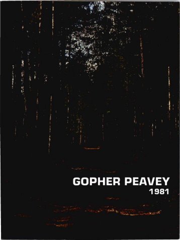 Gopher Peavey 1981 - Department of Forest Resources - University ...