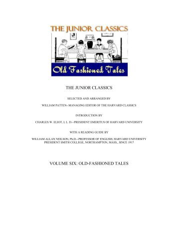 the junior classics volume six: old-fashioned tales - Chirotoon