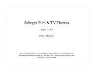 Subtype Film & TV Themes - Enneagram Dimensions