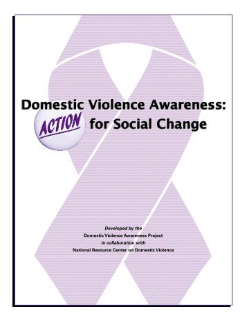 Domestic Violence Awareness: Action for Social Change - VAWnet