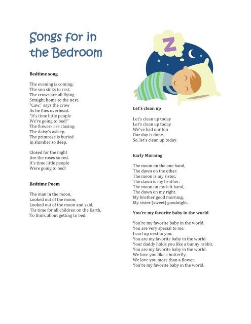 Songs for in the Bedroom