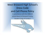 WBHS dress code policy