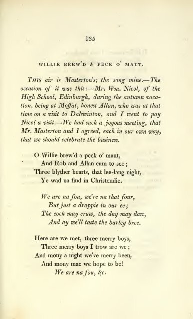 with critical observations and biographical notices, by Robert Burns