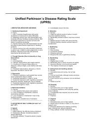 Unified Parkinson´s Disease Rating Scale (UPRS)