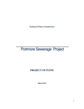 Portmore Sewerage Project Outline - National Water Commission