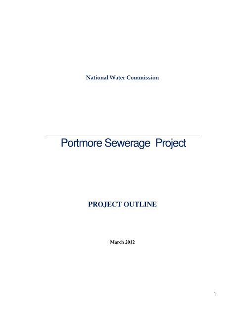 Portmore Sewerage Project Outline - National Water Commission