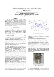 Spatial involute gearing - a new type of skew gears - Vienna ...