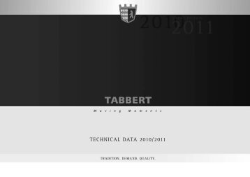 TECHNICAL DATA 2010/2011 - Tabbert