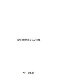 INFORMATION MANUAL - Natuzzi