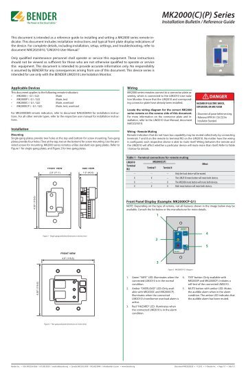 MK2000(C)(P) Series - Bender