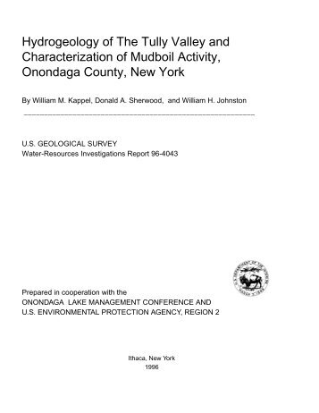 Hydrogeology of The Tully Valley and Characterization of Mudboil ...