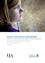 Neglect and serious case reviews (PDF, 735KB) - nspcc