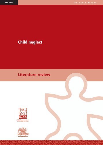 Child neglect - literature review - NSW Department of Community ...