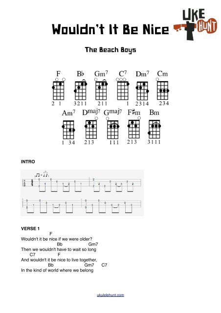 Ukulele Beaches Chords Ukulele Beaches Chords