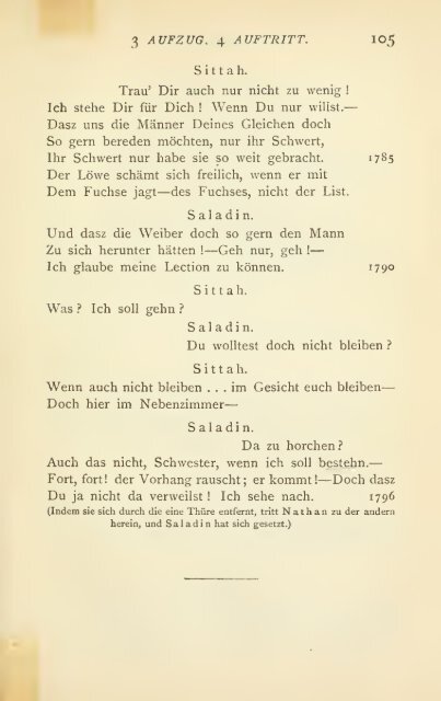Nathan Der Weise 3. Aufzug 4. Auftritt Analyse 3 AUFZUG. 4 AUFTRITT. I05