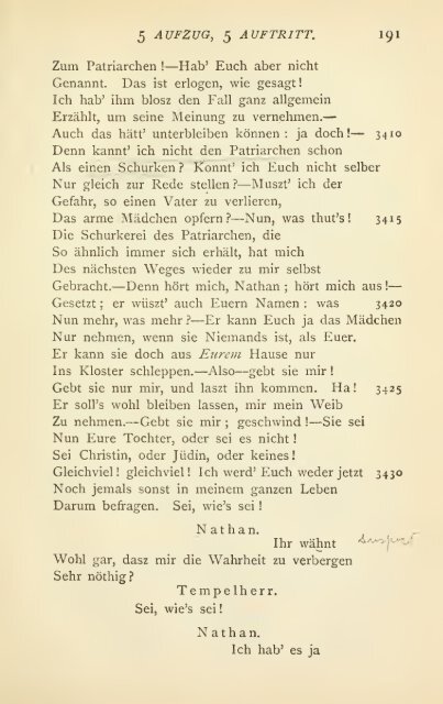 Nathan Der Weise Zusammenfassung 5 Aufzug 5 AUFZUG, 5 AUFTRITT. 19I