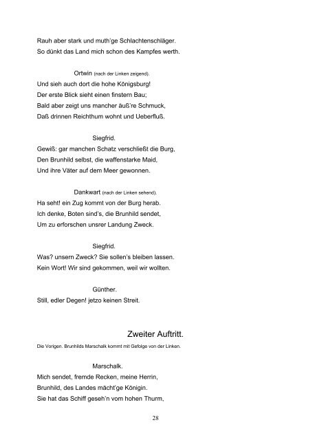 Ernst Raupach: Der Nibelungen-Hort. Tragödie in fünf
