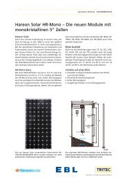 Hareon Solar Hr-Mono - EBL Elektrobau Gmbh