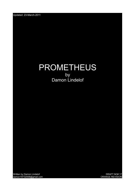 Prometheus Movie