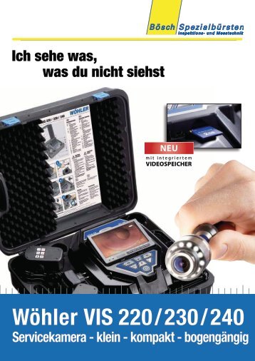 Wöhler VIS 220/230/240 Servicekamera - klein - kompakt