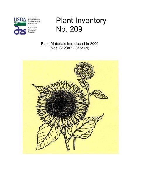 Plant Inventory No. 209 - Germplasm Resources Information Network