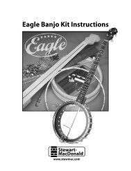 Eagle Banjo Kit Instructions - Stewart-MacDonald